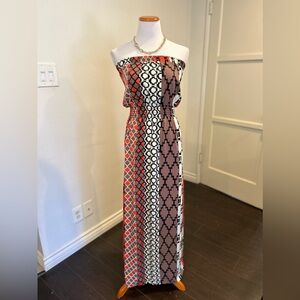 BAR III Tube Top Maxi Tribal Print NWT Size M